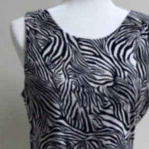 Vince Camuto Zebra Peplum Top